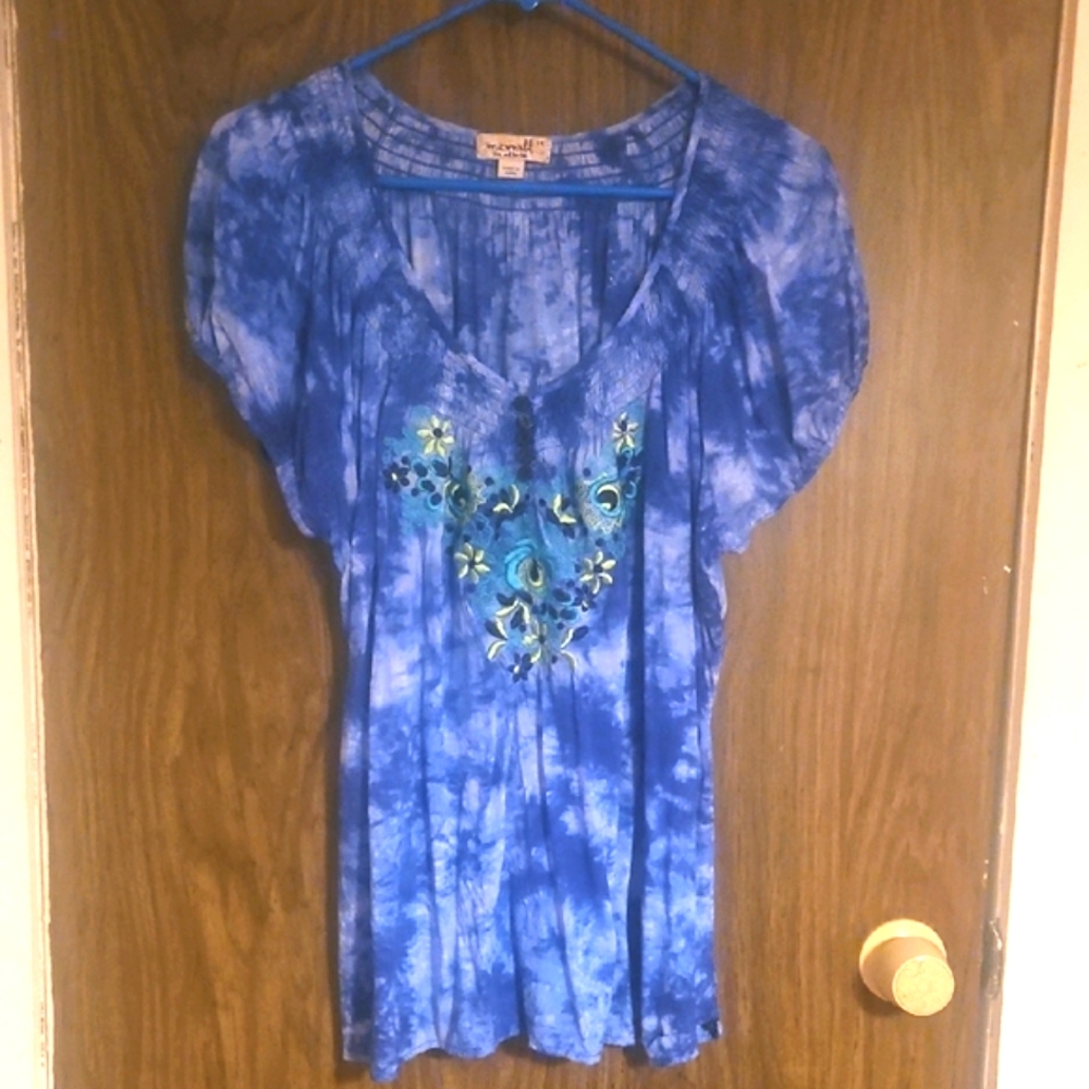 EUC ONE WORLD Tie-Dye Top